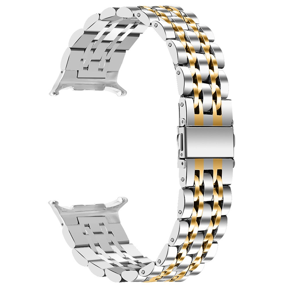 Samsung Galaxy Watch Ultra 47mm Slim Metal Band Stainless Steel 7-Bead Chain Watch Strap - Silver / Gold#serie_1