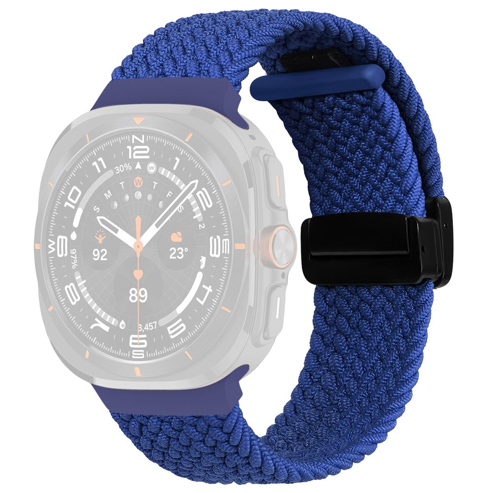 Samsung Galaxy Watch Ultra 47mm Braided Wrist Band Magnetic Folding Buckle Watch Strap - Blue#serie_8