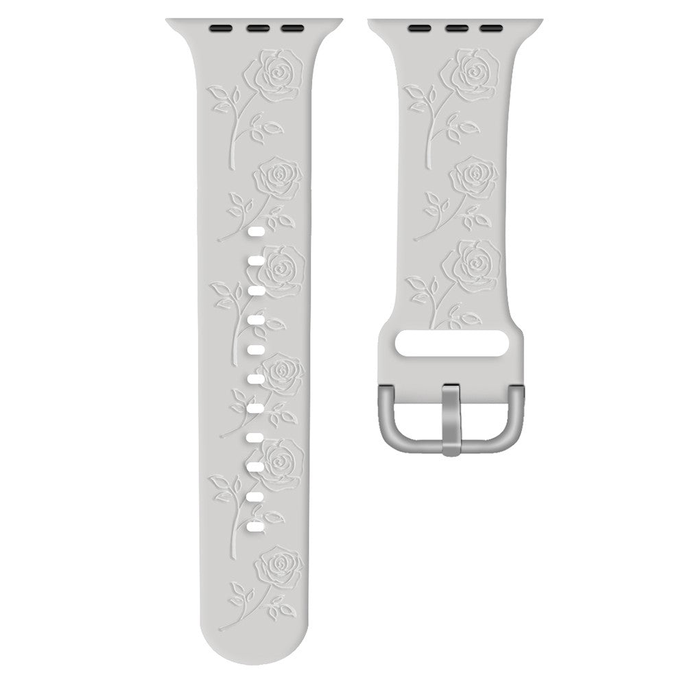 Apple Watch Series 41mm - 40mm - 38mm Strap Rose Silicone Watch Band - Starlight#serie_5