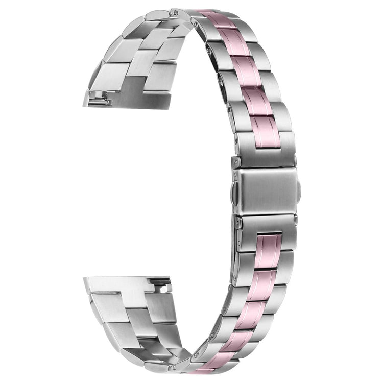 Honor Watch Magic Watch Strap Replacement Stainless Steel Wrist Band - Silver+Rose Pink#serie_4