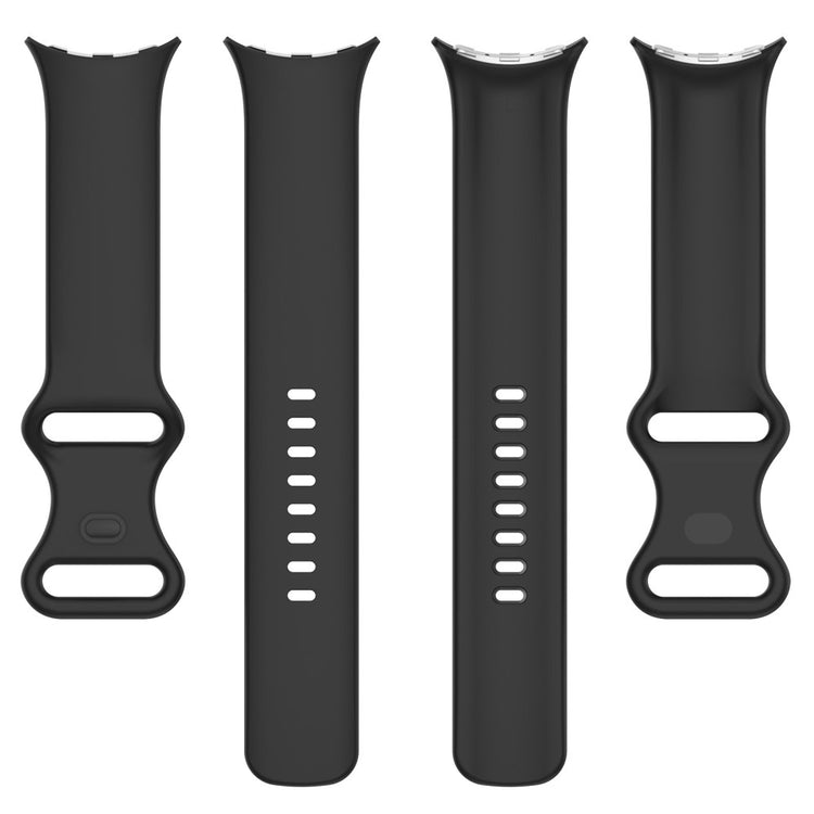 Google Pixel Watch 3 45mm Replacement Strap 8 Shape Silicone Watch Band with Color Buckle, Size S - Black#serie_1