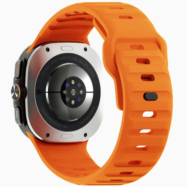 Samsung Galaxy Watch Ultra 47mm Silicone Watch Band Breathable Sport Watch Strap - Orange#serie_2