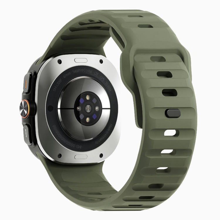 Samsung Galaxy Watch Ultra 47mm Silicone Watch Band Breathable Sport Watch Strap - Army Green#serie_6