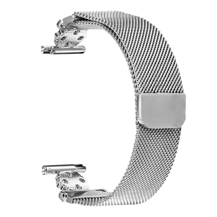 Garmin Forerunner 55 / Venu Milanese Band Flower Stainless Steel Magnetic Mesh Watch Strap - Silver#serie_002