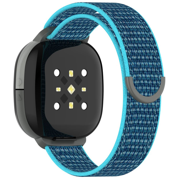 Fitbit Ace LTE Children Watch Watchband Round Tail Braided Nylon Wrist Strap - Sea Blue#serie_5