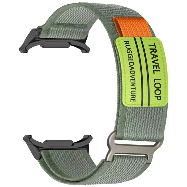 Samsung Galaxy Watch Ultra 47mm Watch Band Adjustable Loop Fastener Nylon Strap - Army Green#serie_6