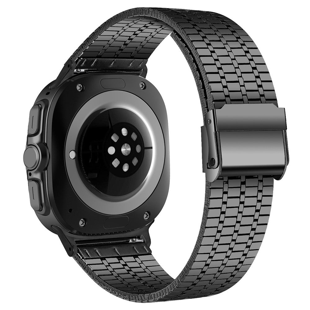 Samsung Galaxy Watch Ultra 47mm Watch Band Stainless Steel 7-Beads Wrist Strap - Black#serie_1