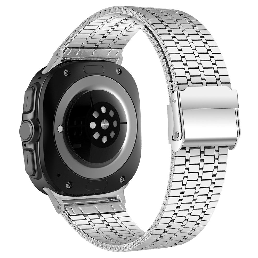Samsung Galaxy Watch Ultra 47mm Replacement Band with Connector 7-Bead Stainless Steel Smart Watch Strap, Silver#serie_1