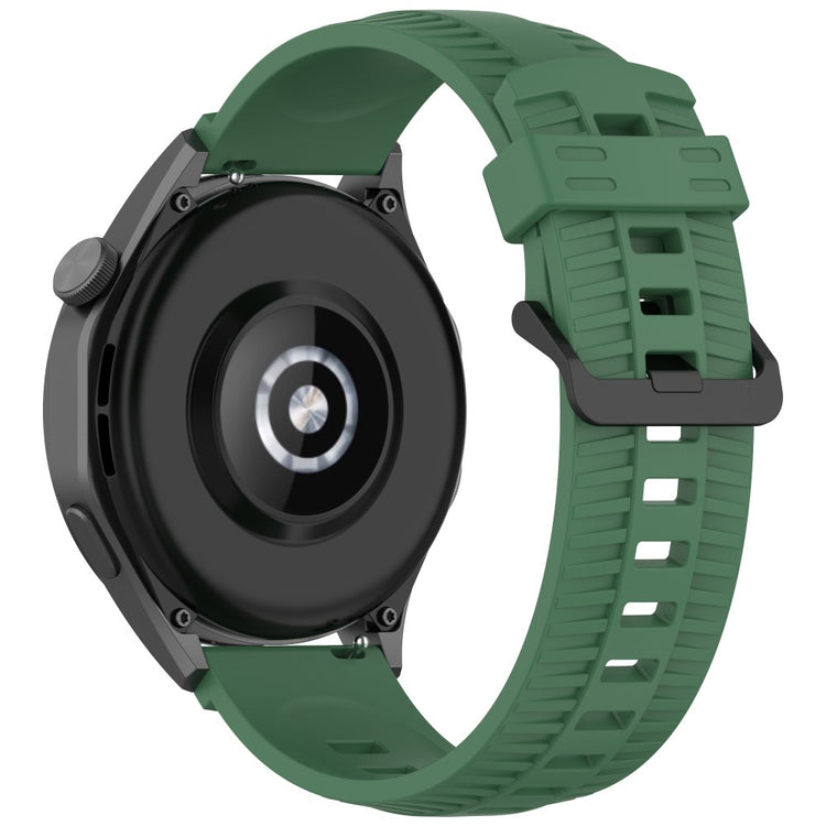 KALEBOL 22mm Silicone Strap for Huawei Watch 4 / 4 Pro / GT 4 46mm Tire Texture Watch Band - Army Green#serie_8