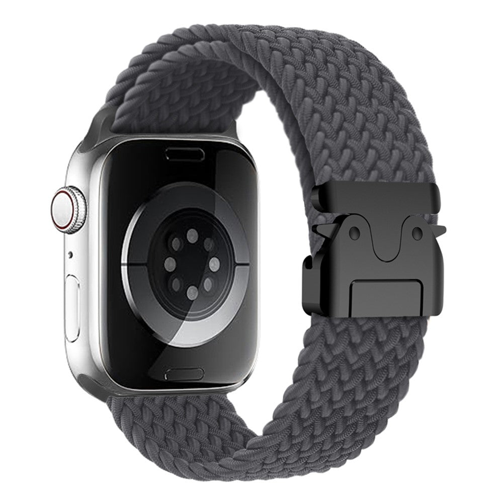 Strap Apple Watch Series 41mm - 40mm - 38mm Woven Watch Band - Space Grey#serie_16