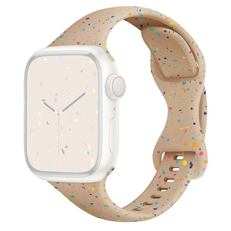 Strap Apple Watch Series 49mm - 45mm - 44mm - 42mm Silicone Band - Milk Tea#serie_11