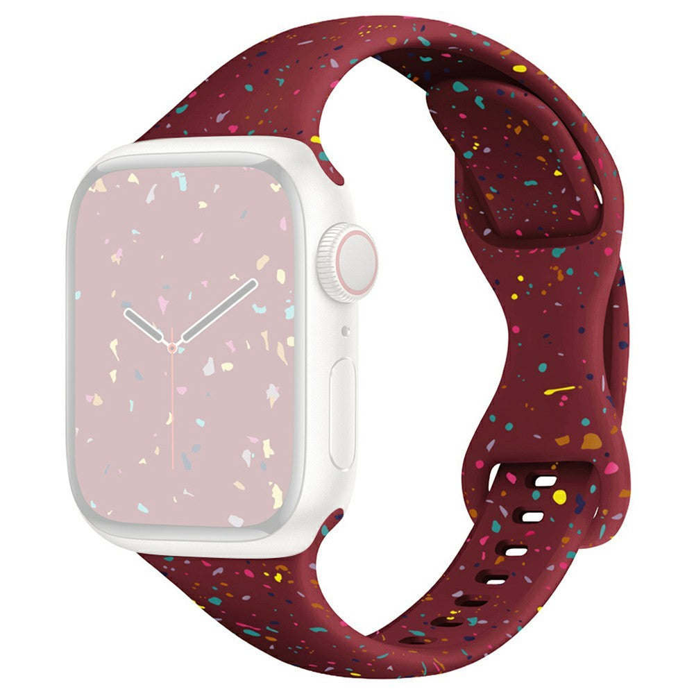 Strap Apple Watch Series 41mm - 40mm - 38mm Silicone Band - Wine Red#serie_4