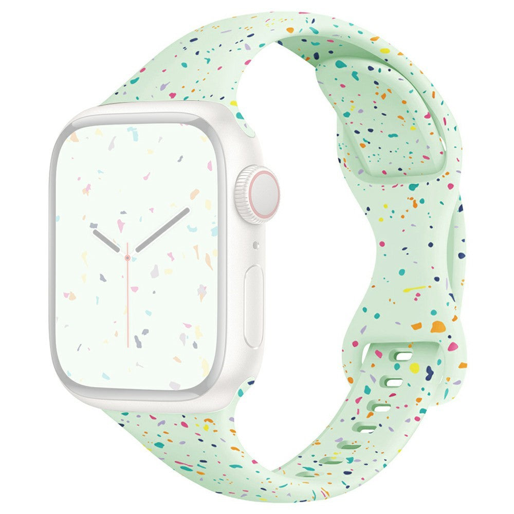 Strap Apple Watch Series 41mm - 40mm - 38mm Silicone Band - Soft Mint#serie_10