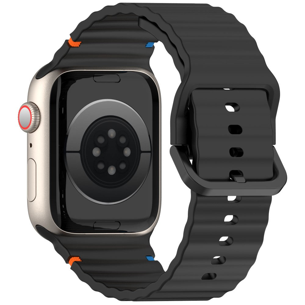 KALEBOL Silicone Strap Apple Watch Series 41mm - 40mm - 38mm Band - Black#serie_1