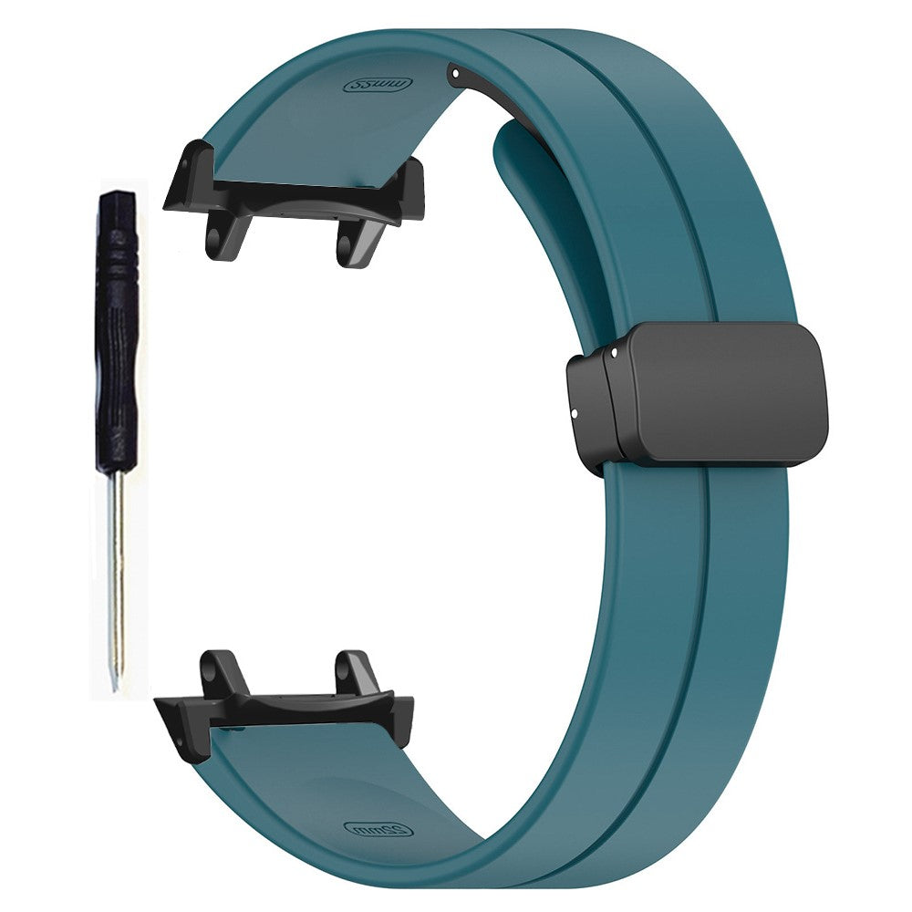 Huami Amazfit T-Rex 3 Silicone Watch Band Magnetic Folding Buckle Wrist Strap (With Connector) - Rock Cyan#serie_1