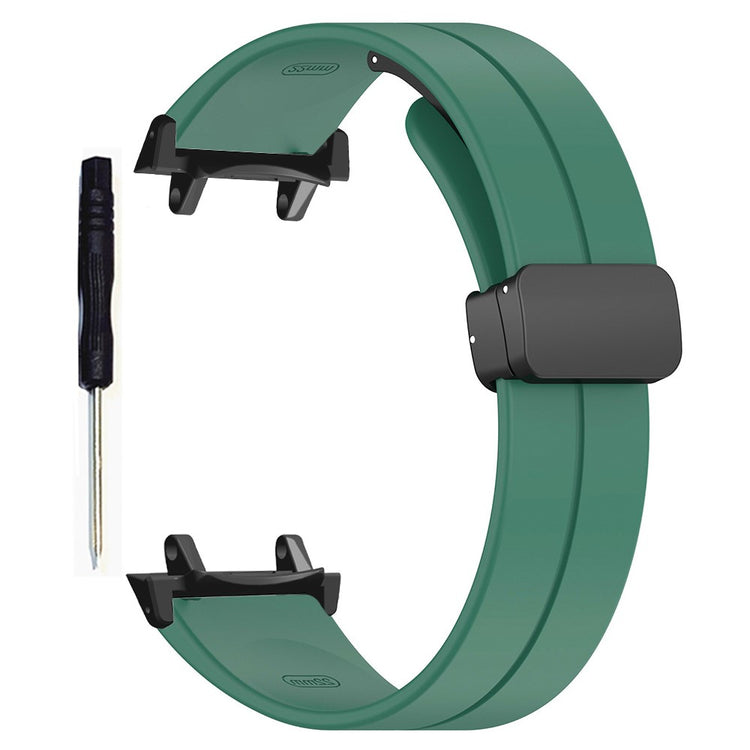 Huami Amazfit T-Rex 3 Silicone Watch Band Magnetic Folding Buckle Wrist Strap (With Connector) - Army Green#serie_4