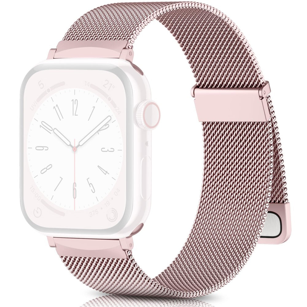 Apple Watch Series 41mm - 40mm - 38mm Metal Strap Watchband - Rose Pink#serie_3