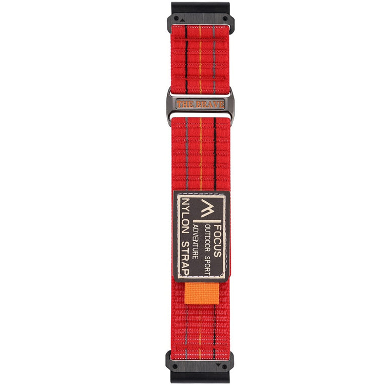 Garmin Fenix 8 47mm / Fenix E 47mm Magic Tape Nylon Strap Universal 22mm Watch Band - Red#serie_6