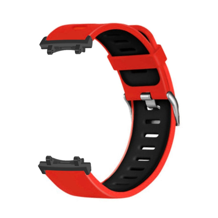 Silicone Sports Watch Band Huami Amazfit T-Rex 3 Watch Strap with Metal Connectors - Red  /  Black#serie_6