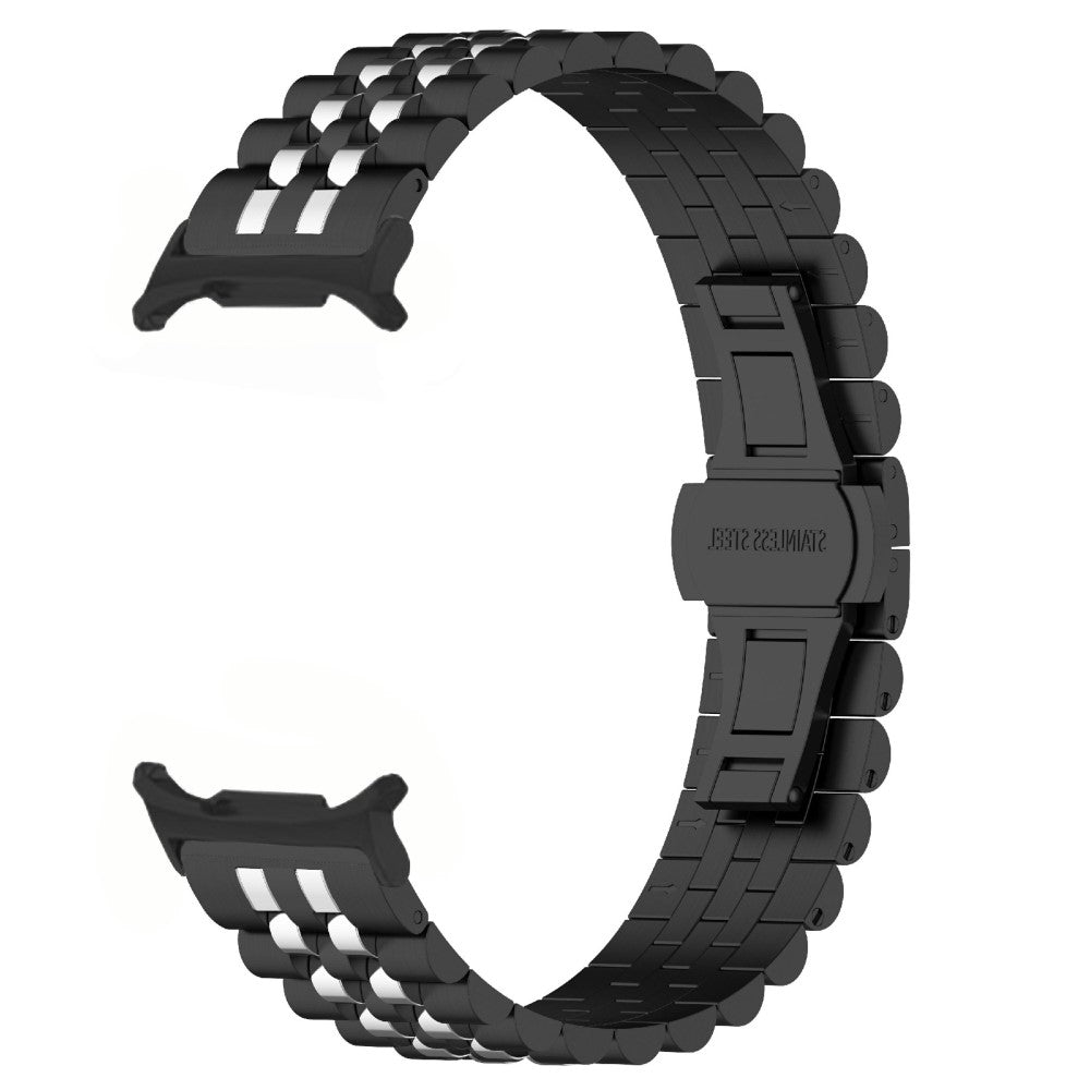 Samsung Galaxy Watch Ultra 47mm Watch Band Stainless Steel Strap with Band Removal Tool - Black / Silver B#serie_2