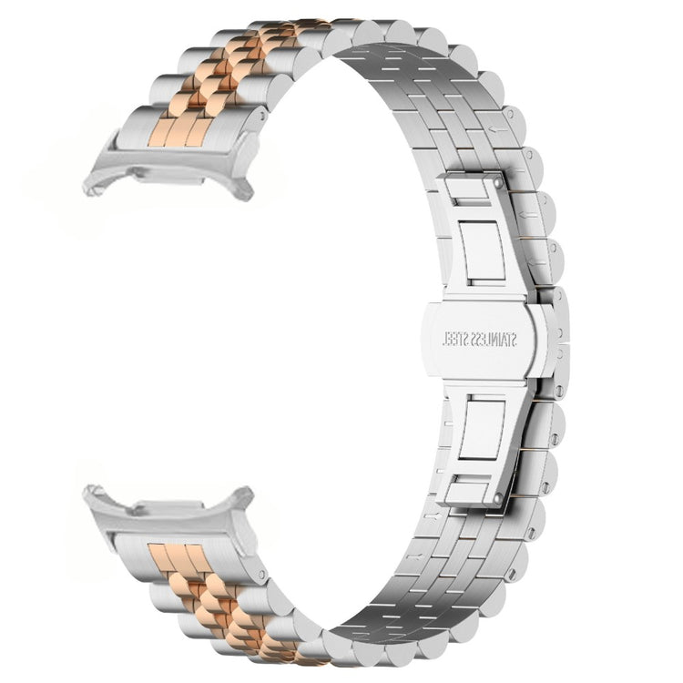 Samsung Galaxy Watch Ultra 47mm Watch Band Stainless Steel Strap with Band Removal Tool - Silver / Rose Gold#serie_8