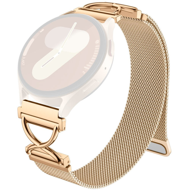 Haylou BLING LS12 Milanese Band Electroplated Stainless Steel Magnetic Watch Strap with X-Shaped Connector - Rose Gold#serie_4