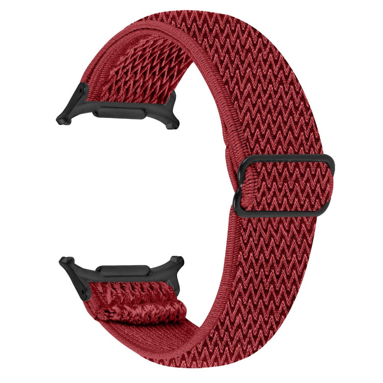 Samsung Galaxy Watch Ultra 47mm Watch Band with Black Connector Adjustable Elastic Wrist Strap - Red#serie_9