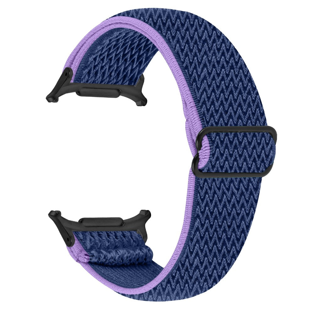 Samsung Galaxy Watch Ultra 47mm Watch Band with Black Connector Adjustable Elastic Wrist Strap - Purple  /  Blue#serie_10