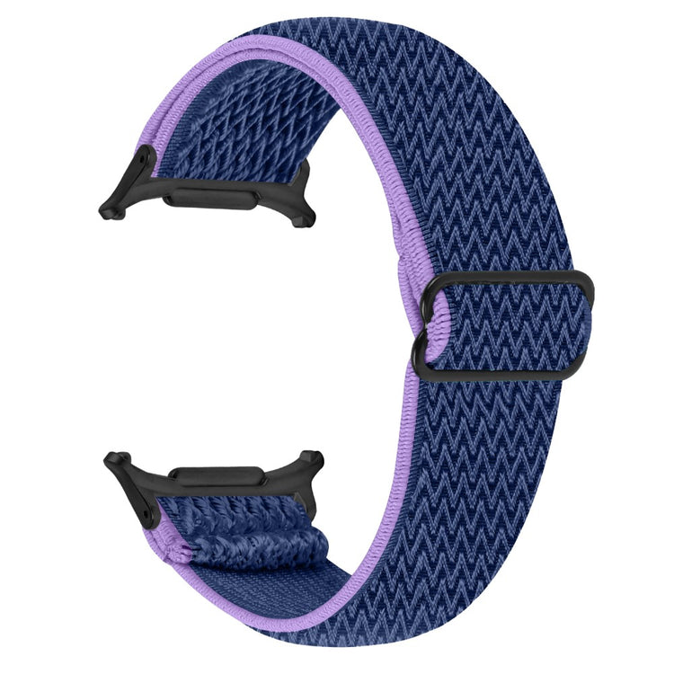 Samsung Galaxy Watch Ultra 47mm Watch Band with Black Connector Adjustable Elastic Wrist Strap - Purple  /  Blue#serie_10