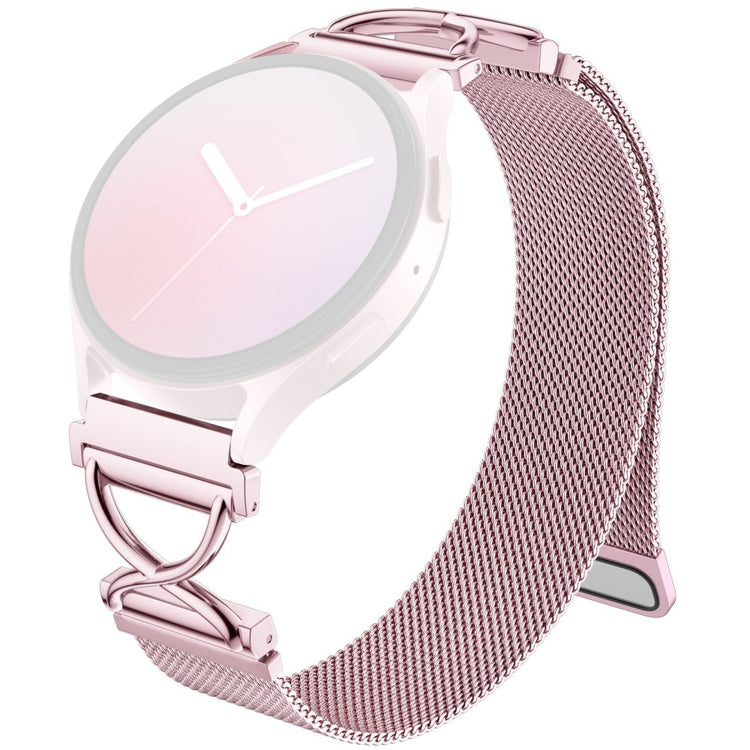 Gabb Watch 3 Milanese Band Electroplated Stainless Steel Magnetic Watch Strap with X-Shaped Connector - Rose Pink#serie_3