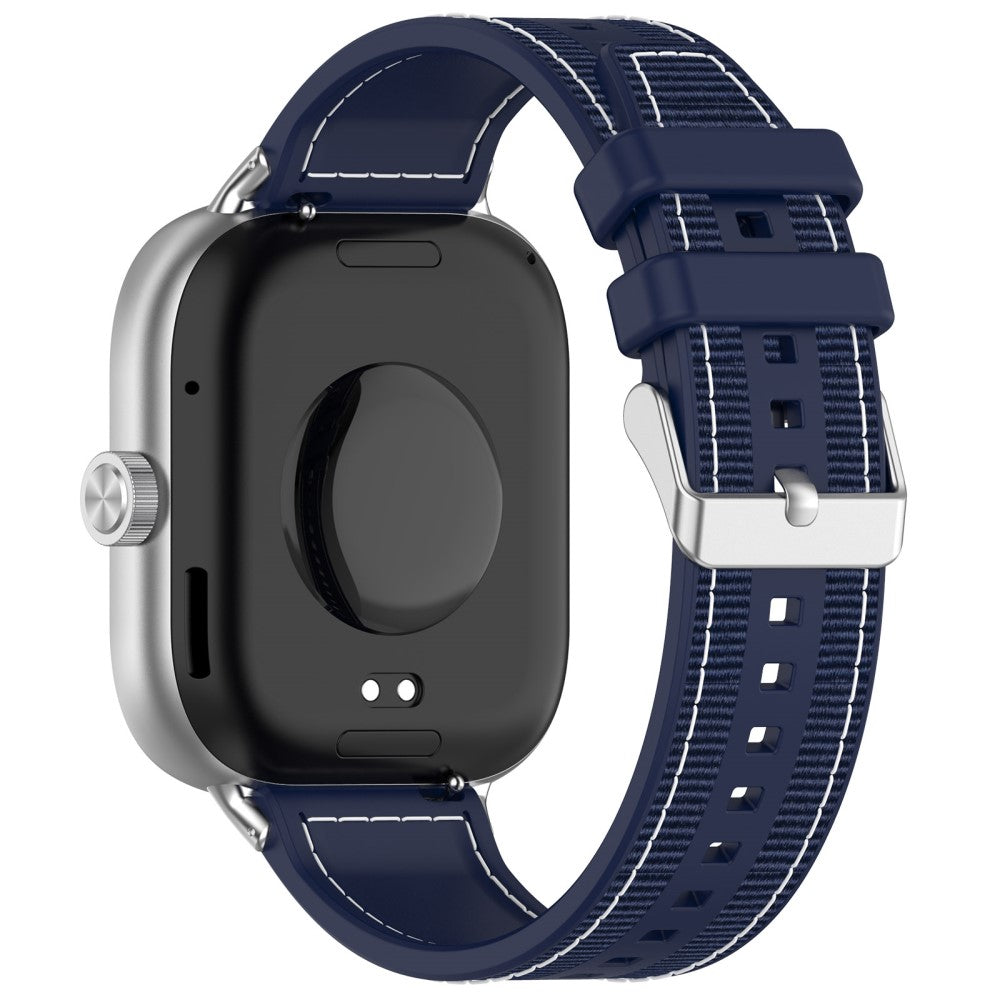 Silicone Strap Xiaomi Smart Band 9 Pro / 8 Pro / Redmi Watch 4 Composite Woven Watch Band - Midnight Blue#serie_3