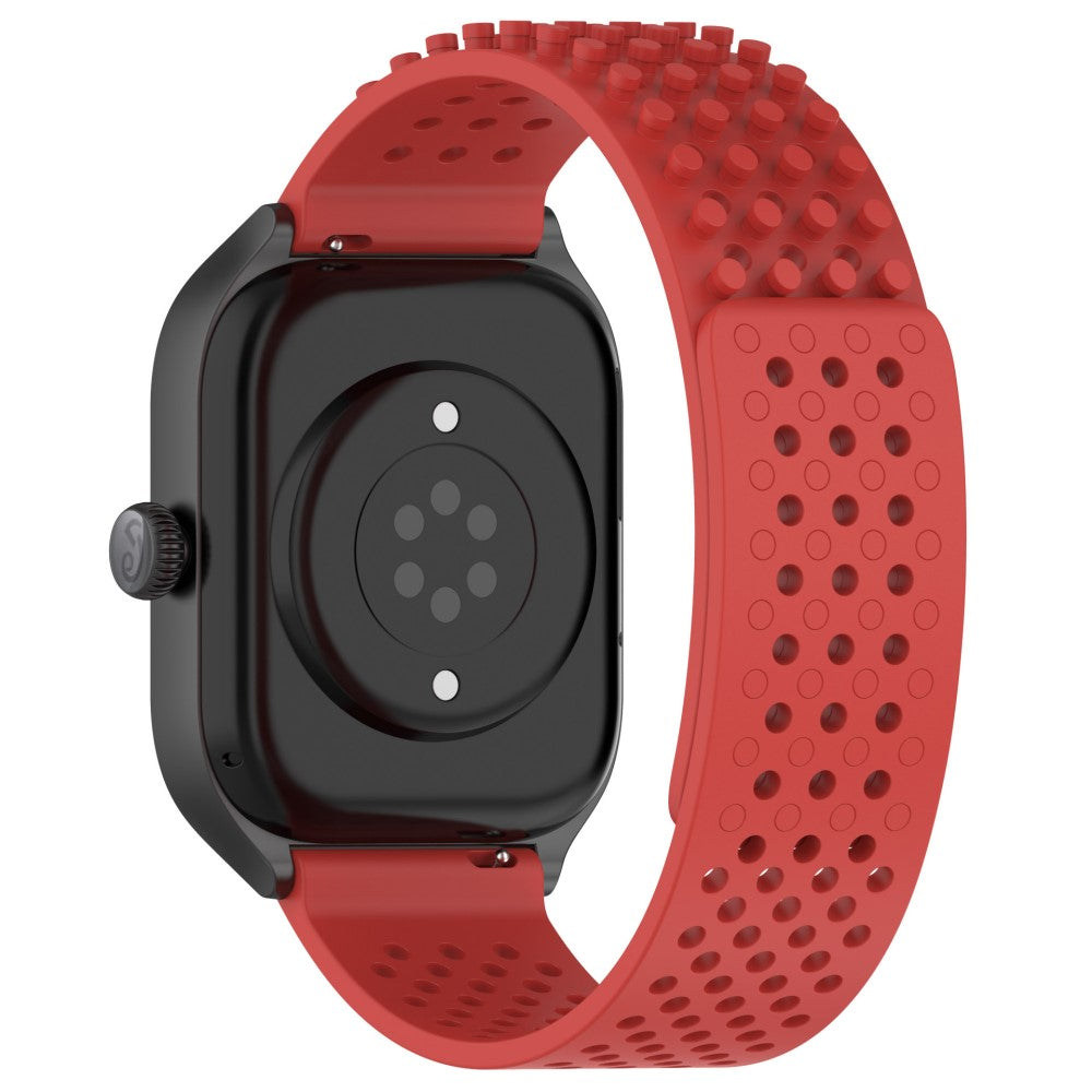 KALEBOL 22mm Silicone Strap Samsung Galaxy Watch3 45mm / Huawei Watch GT 5 46mm / GT 5 Pro 46mm Flat Push Type Watch Band - Red#serie_6