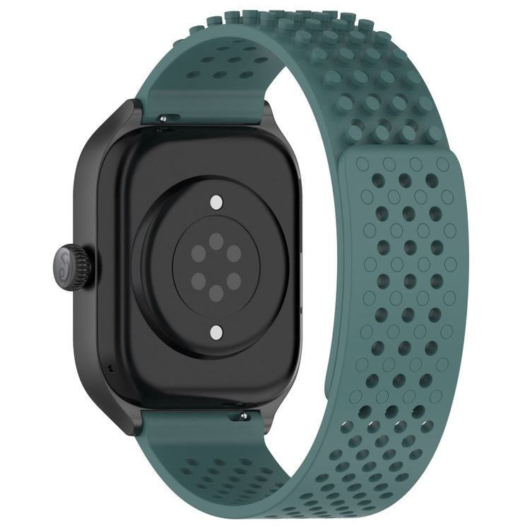 KALEBOL 22mm Silicone Strap Samsung Galaxy Watch3 45mm / Huawei Watch GT 5 46mm / GT 5 Pro 46mm Flat Push Type Watch Band - Olive Green#serie_9