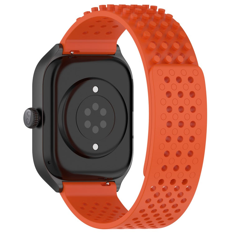 KALEBOL 22mm Silicone Strap Samsung Galaxy Watch3 45mm / Huawei Watch GT 5 46mm / GT 5 Pro 46mm Flat Push Type Watch Band - Orange#serie_10