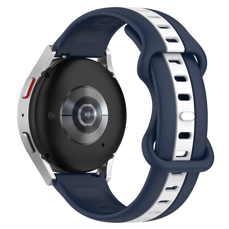 KALEBOL 22mm Dual Color Silicone Strap Samsung Galaxy Watch3 45mm / Huawei Watch GT 5 46mm / GT 5 Pro 46mm Watch Band - Midnight Blue#serie_4