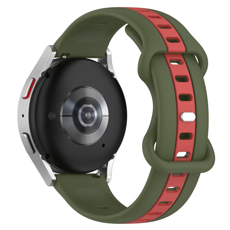 KALEBOL 22mm Dual Color Silicone Strap Samsung Galaxy Watch3 45mm / Huawei Watch GT 5 46mm / GT 5 Pro 46mm Watch Band - Army Green#serie_5