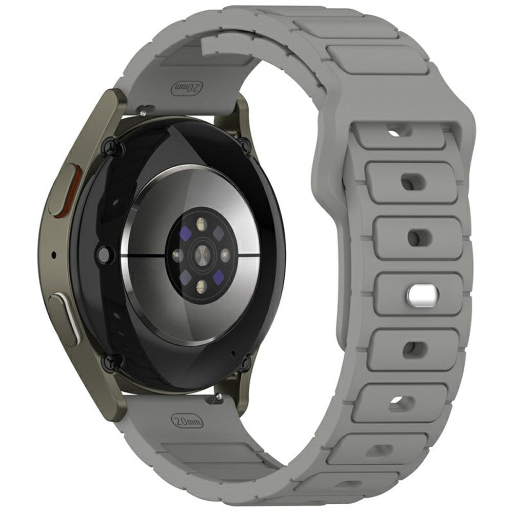 KALEBOL 22mm Silicone Watch Strap Samsung Galaxy Watch3 45mm / Huawei Watch GT 5 46mm / GT 5 Pro 46mm I-Shaped Band - Grey#serie_7