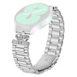 Modieus Gabb Watch 2 Metaal En Strass Bandje
