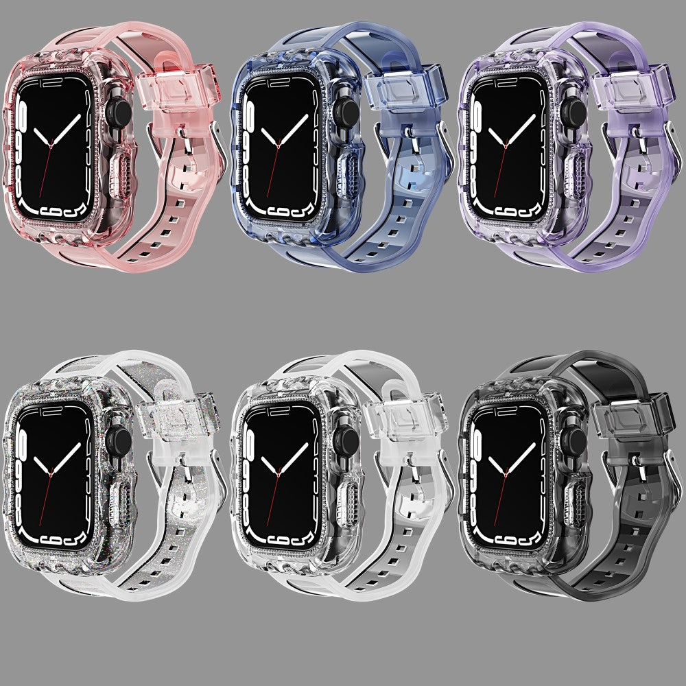 Stilren Silikone Universal Rem passer til Apple Smartwatch - Pink#serie_3