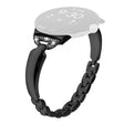 Rhinestone Bling D-Shaped Copper Bracelet Watch Strap
