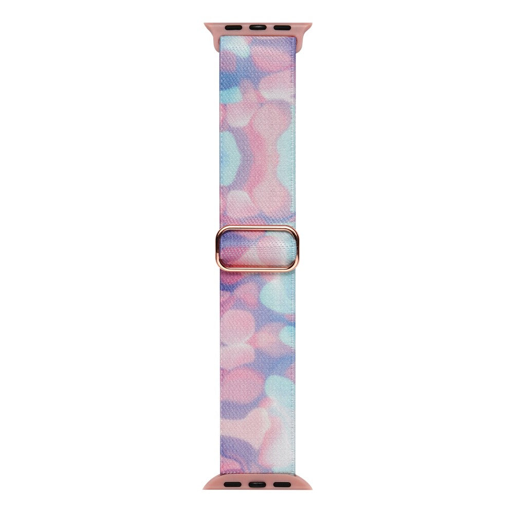 Mega Kønt Metal Og Nylon Universal Rem passer til Apple Smartwatch - Pink#serie_7