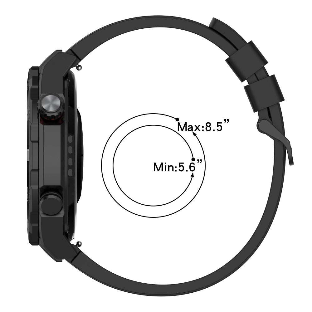 Superflot Metal Og Silikone Universal Rem passer til Smartwatch - Blå#serie_2