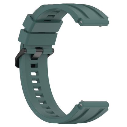 Superflot Metal Og Silikone Universal Rem passer til Smartwatch - Grøn#serie_7
