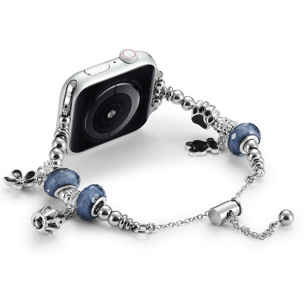 Helt Vildt Cool Metal Universal Rem passer til Apple Smartwatch - Blå#serie_2