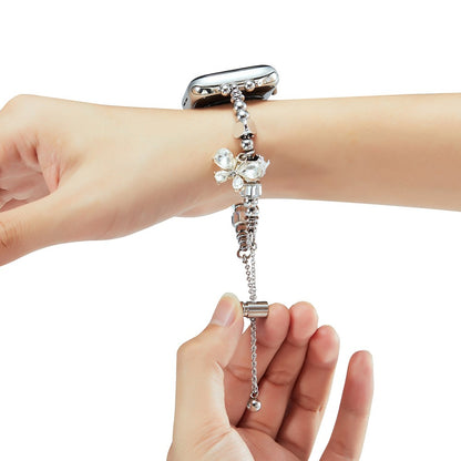 Helt Vildt Cool Metal Universal Rem passer til Apple Smartwatch - Sølv#serie_4