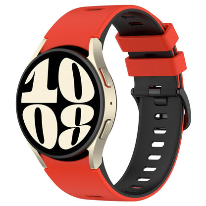Klassisk Metal Og Silikone Universal Rem passer til Samsung Smartwatch - Rød#serie_1