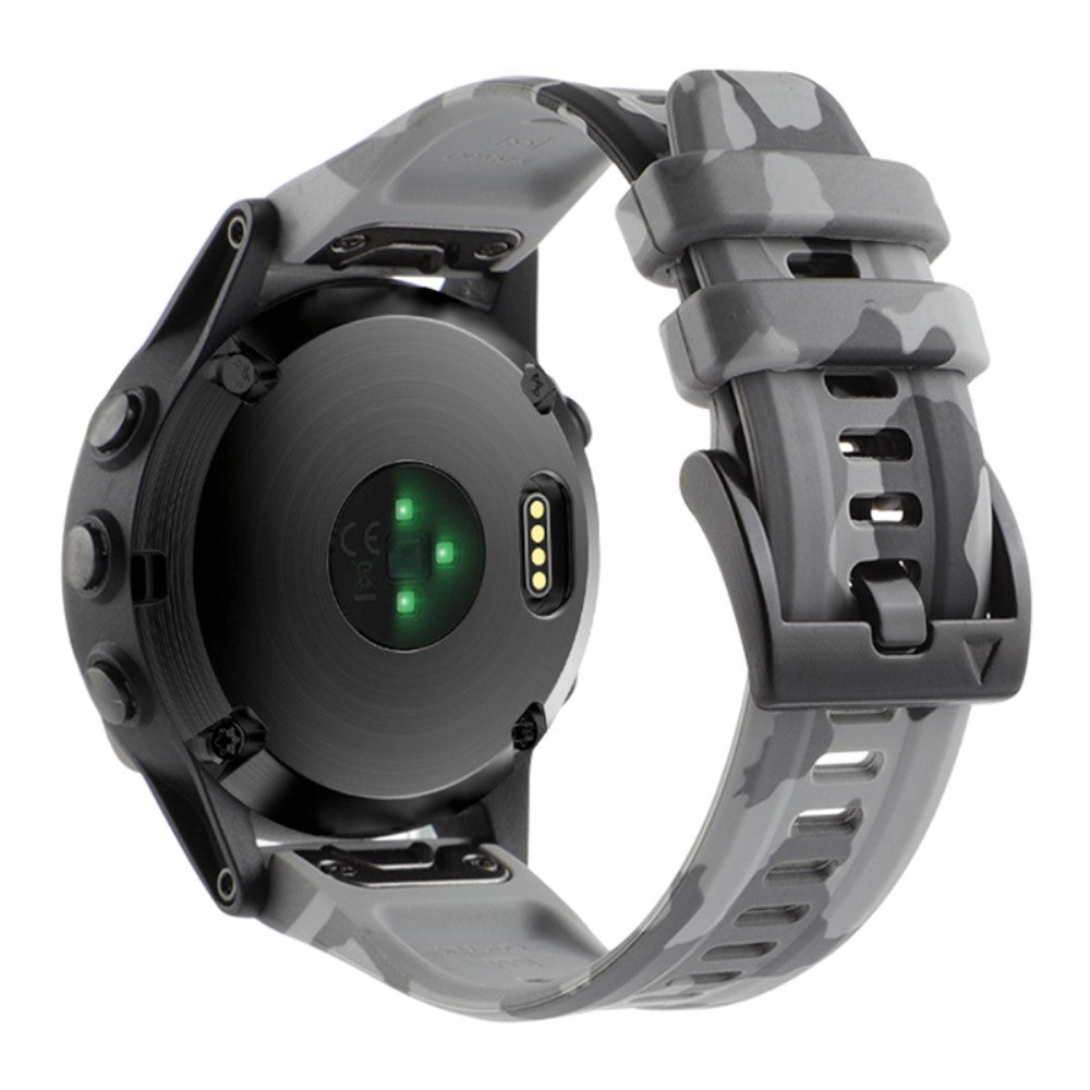 Holdbart Metal Og Silikone Universal Rem passer til Smartwatch - Sølv#serie_1