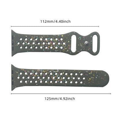 Silicone Band Apple Watch Universal 49mm/45mm/42mm Pattern Watch Strap - Green#serie_3