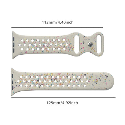 Silicone Band Apple Watch Universal 49mm/45mm/42mm Pattern Watch Strap - Starlight#serie_6