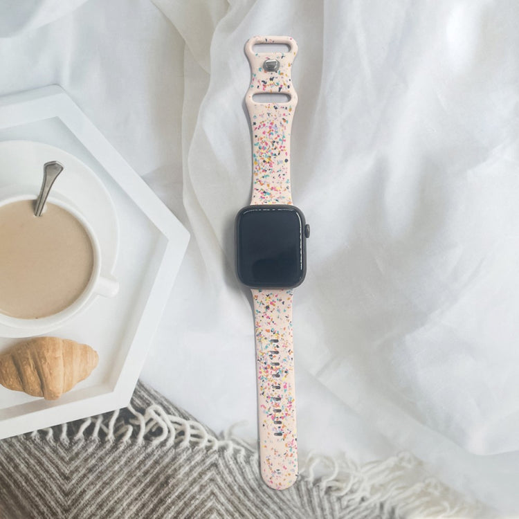 Fortrinligt Silikone Universal Rem passer til Apple Smartwatch - Pink#serie_2